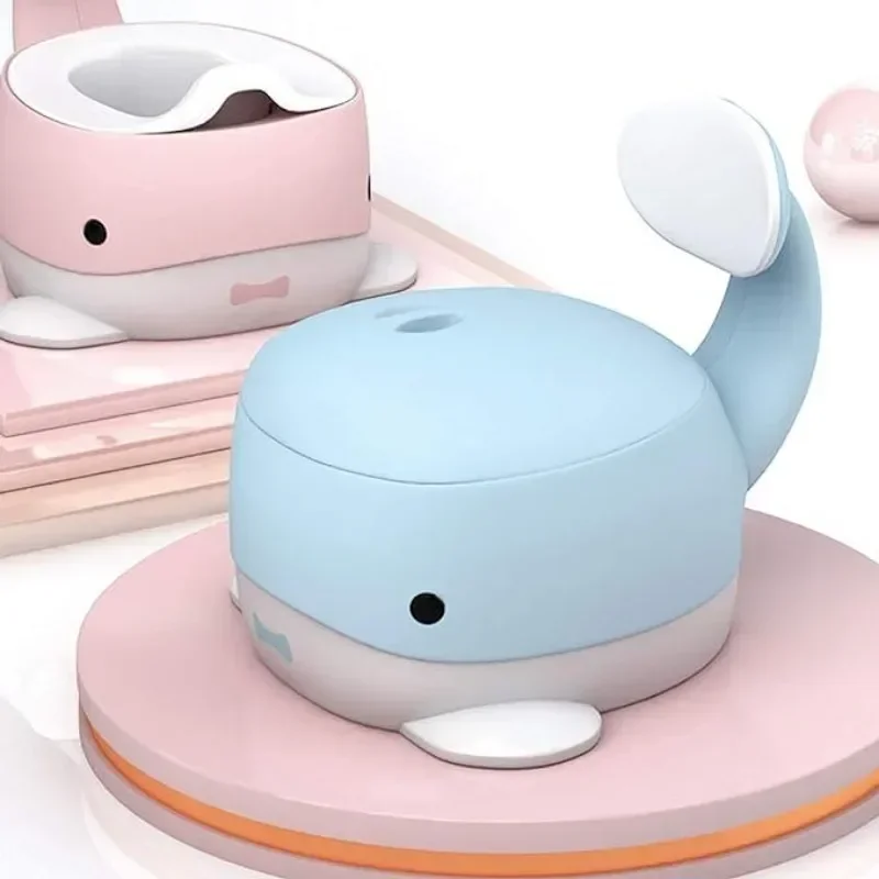 Toddler Potty Training Seat - เก้าอี้ฝึกขับถ่ายสำหรับเด็กหญิงเด็กชายรูปกระต่ายปลาวาฬน่ารักฝาชักโครกฝึกขับถ่ายแบบพกพาที่นั่งสบายสำหรับเด็กวัยหัดเดิน