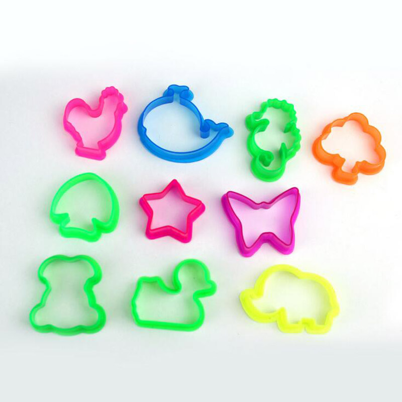 Baby Products Keeping Bag - 10ชิ้น/ล็อตสัตว์ Clay Playdough แม่พิมพ์เครื่องมือของเล่น