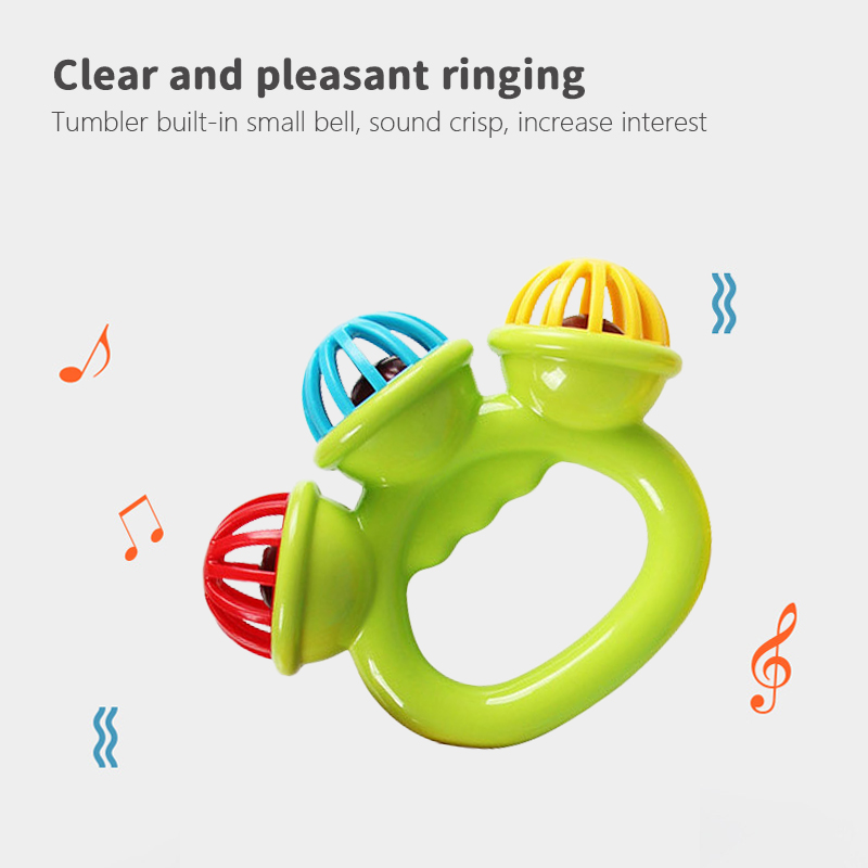 1-4PCS Baby Hand Rattle Ball ข - Baby Rattle Toy Set บทวิจารณ์และราคา