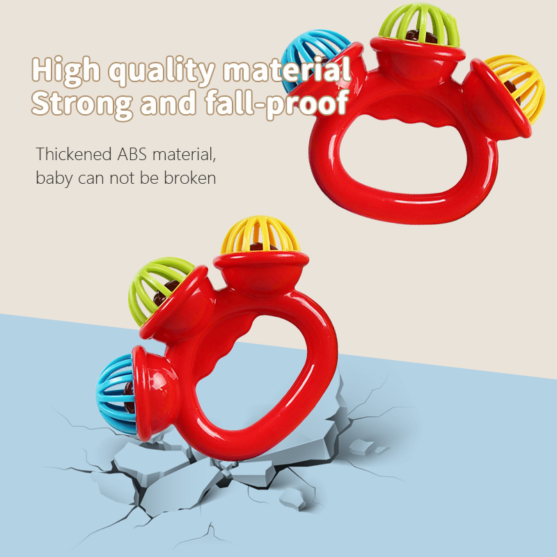 1-4PCS Baby Hand Rattle Ball ข - Baby Rattle Toy Set บทวิจารณ์และราคา