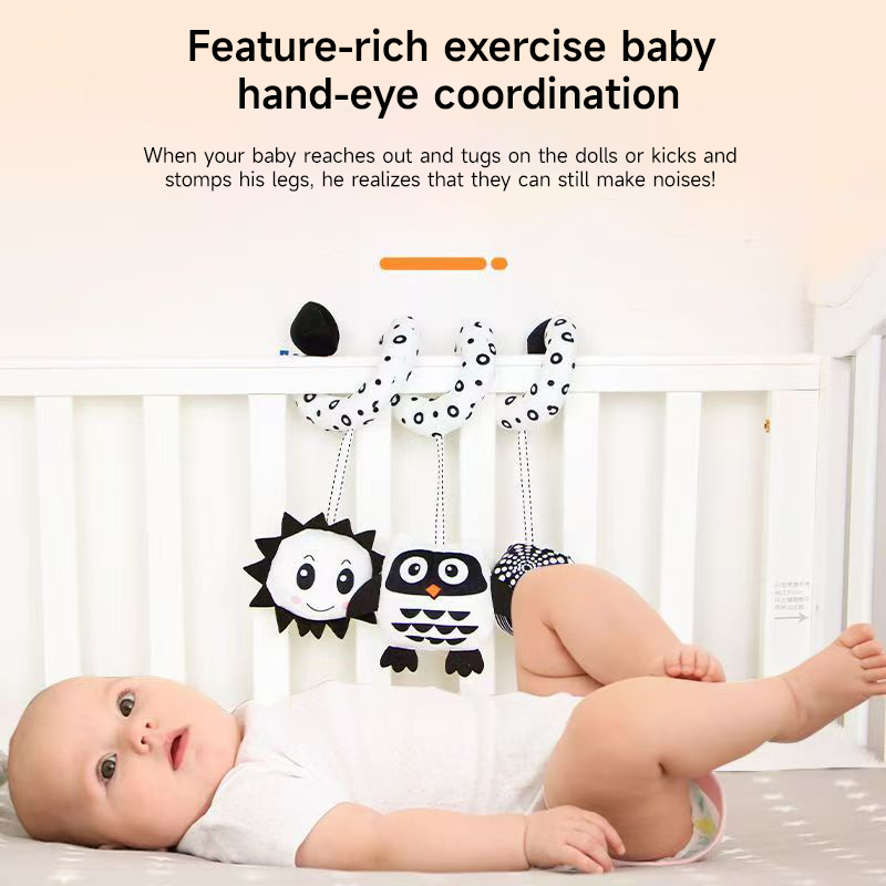 เด็กเกลียวของเล่นตุ๊กตาสีดําแล - Baby Rattle Toy Set บทวิจารณ์และราคา