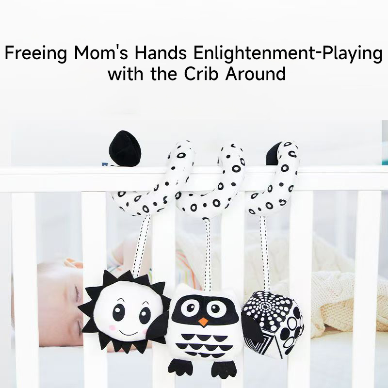 เด็กเกลียวของเล่นตุ๊กตาสีดําแล - Baby Rattle Toy Set บทวิจารณ์และราคา