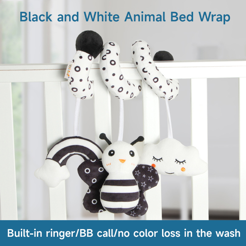 เด็กเกลียวของเล่นตุ๊กตาสีดําแล - Baby Rattle Toy Set บทวิจารณ์และราคา
