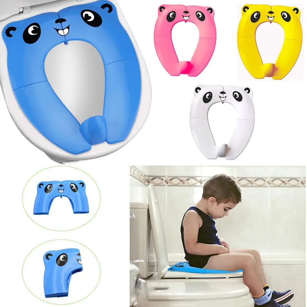 เบาะรองนั่งพกพาแบบพับได้ กันลื - Toddler Potty Training Seat บทวิจารณ์และราคา