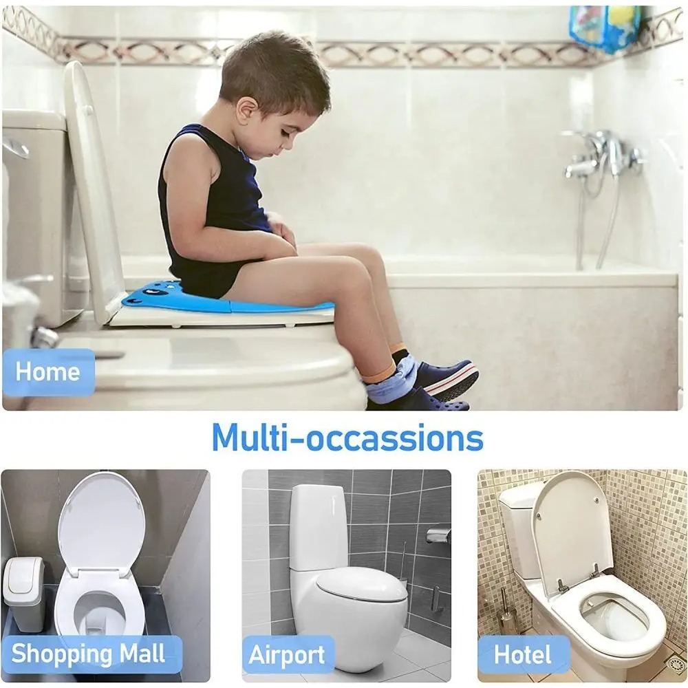 เบาะรองนั่งพกพาแบบพับได้ กันลื - Toddler Potty Training Seat บทวิจารณ์และราคา