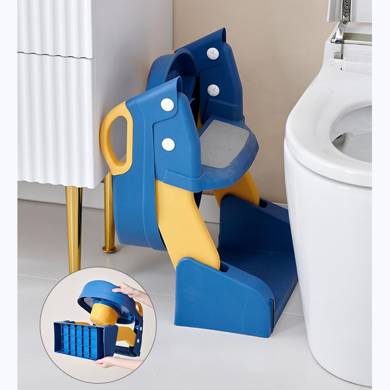 บันไดฝึกเด็กวัยหัดเดิน 3 ใน 1, - Toddler Potty Training Seat บทวิจารณ์และราคา