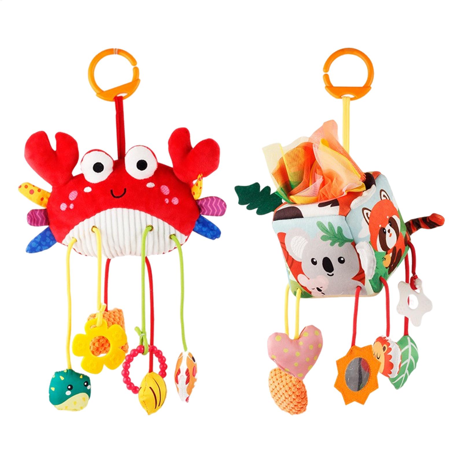 ของเล่นติดเบาะรถยนต์ ตุ๊กตาขนน - Baby Rattle Toy Set บทวิจารณ์และราคา