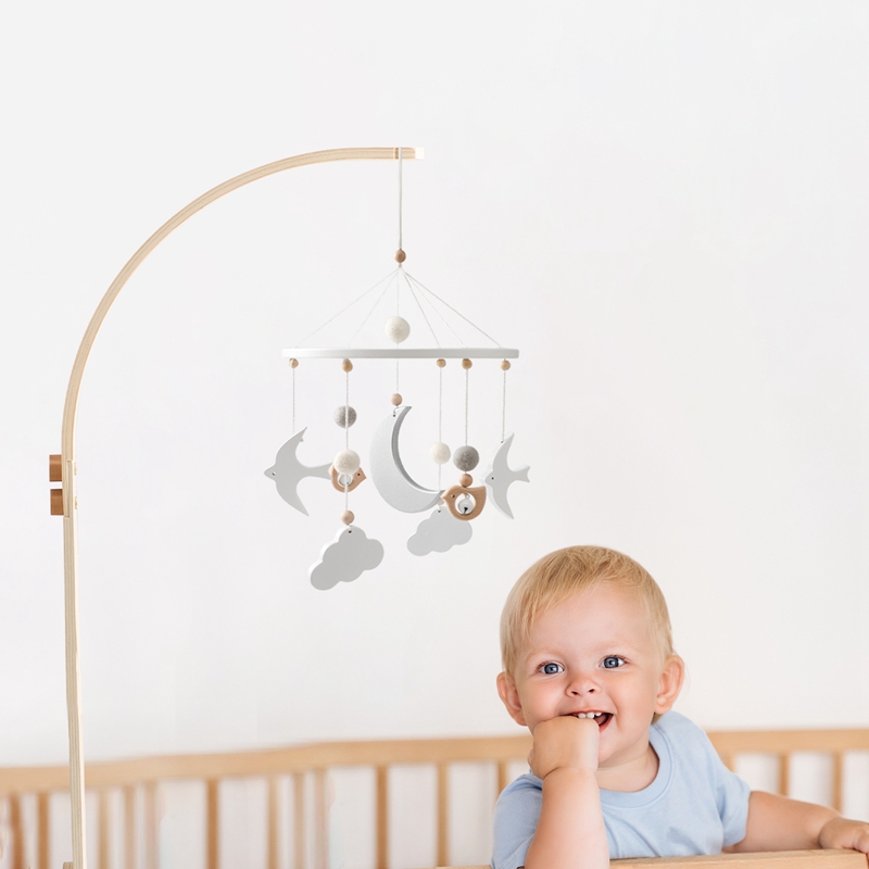 เด็กเตียงไม้ Bell Bracket โทรศ - Baby Rattle Toy Set บทวิจารณ์และราคา