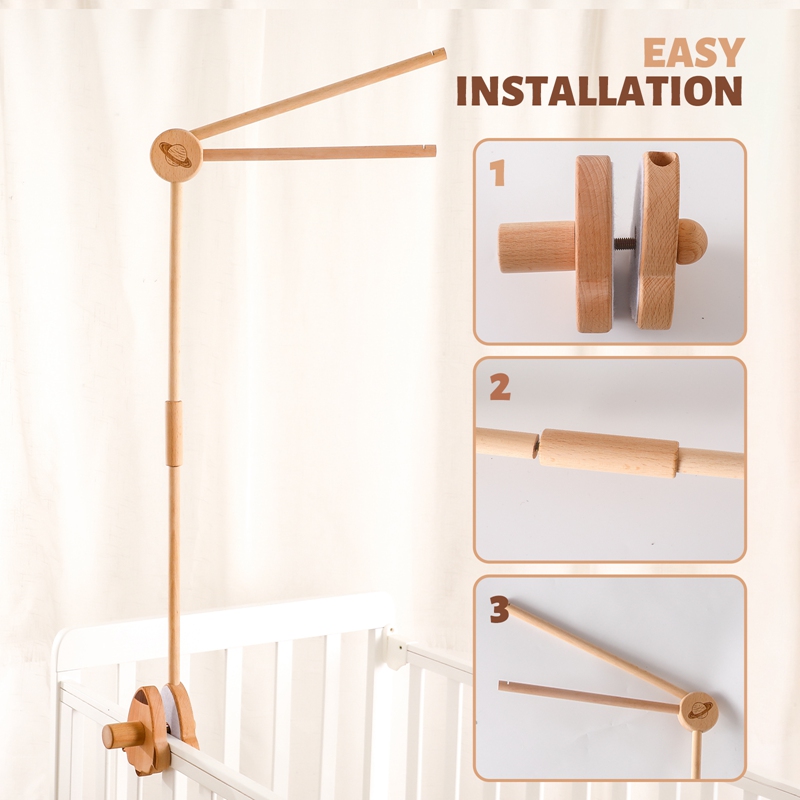 เด็กเตียงไม้ Bell Bracket โทรศ - Baby Rattle Toy Set บทวิจารณ์และราคา