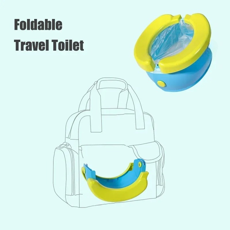 ที่นั่งฝึกขับถ่ายแบบพับได้พกพา - Toddler Potty Training Seat บทวิจารณ์และราคา