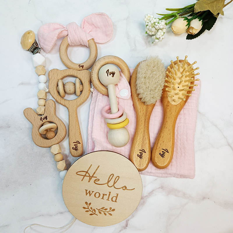 8 ชิ้น Custom ชื่อทารกแรกเกิดข - Baby Rattle Toy Set บทวิจารณ์และราคา